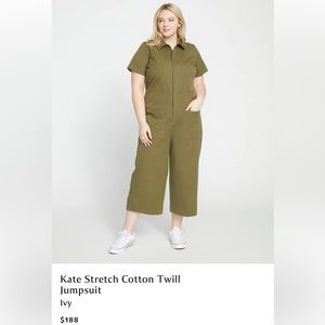 NWT Universal Standard Kate Jumpsuit in Ivy Green